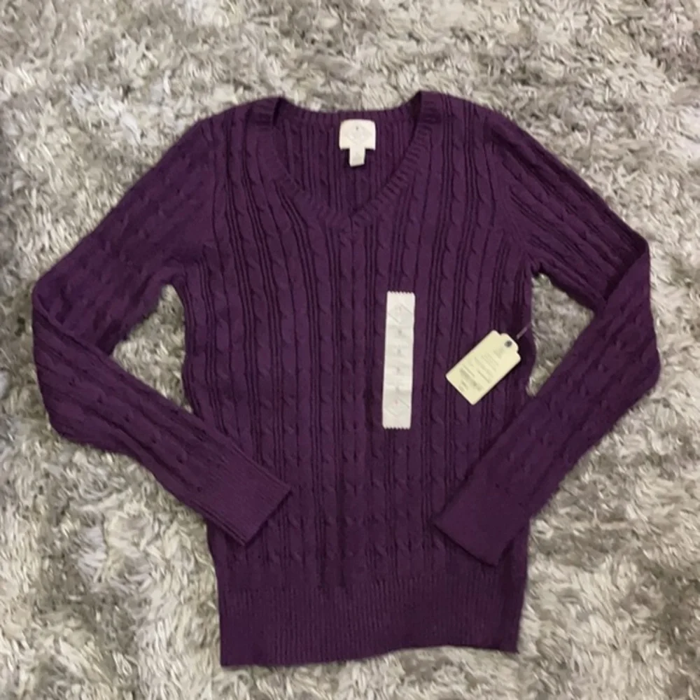 ⭐️St. John's Bay Womens V Neck Long Sleeve Pullover Sweater size‎ S - Picture 3 of 7